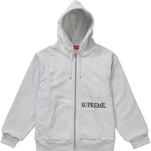 Supreme Thermal Zip-Up Hooded Sweatshirt SZ Medium